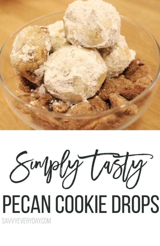 simply tasty pecan cookie drops