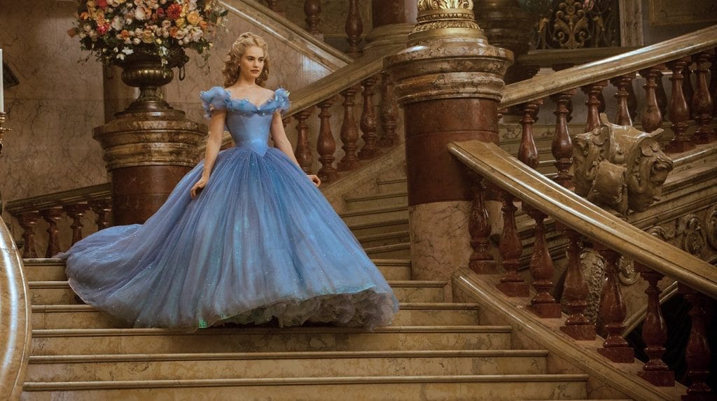 Lily James is Cinderella in Disney's live-action feature inspired by the classic fairy tale, CINDERELLA, which brings to life the timeless images from Disney's 1950 animated masterpiece as fully-realized characters in a visually dazzling spectacle for a whole new generation.