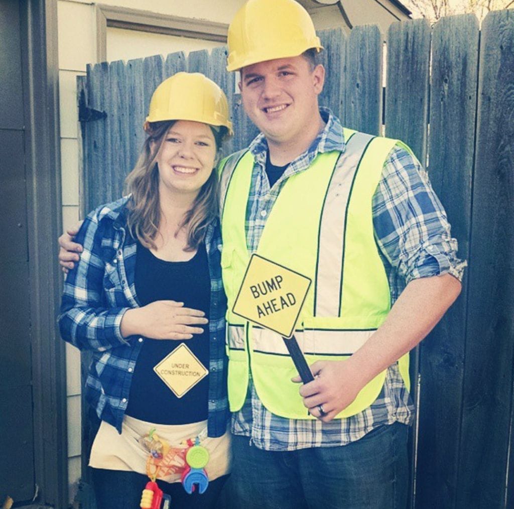 construction pregnancy costume