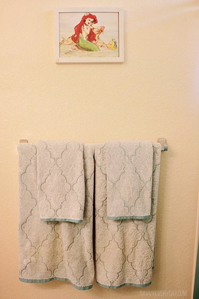 mermaid hand towels