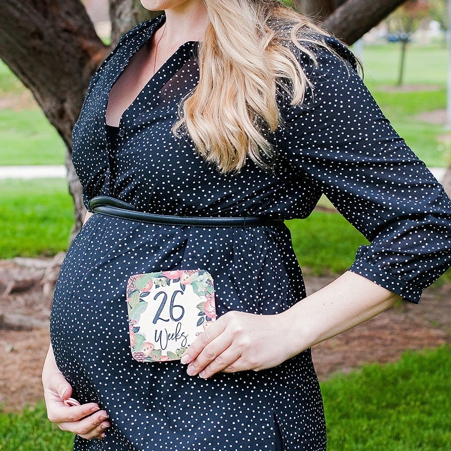 week 26 black maternity outfit