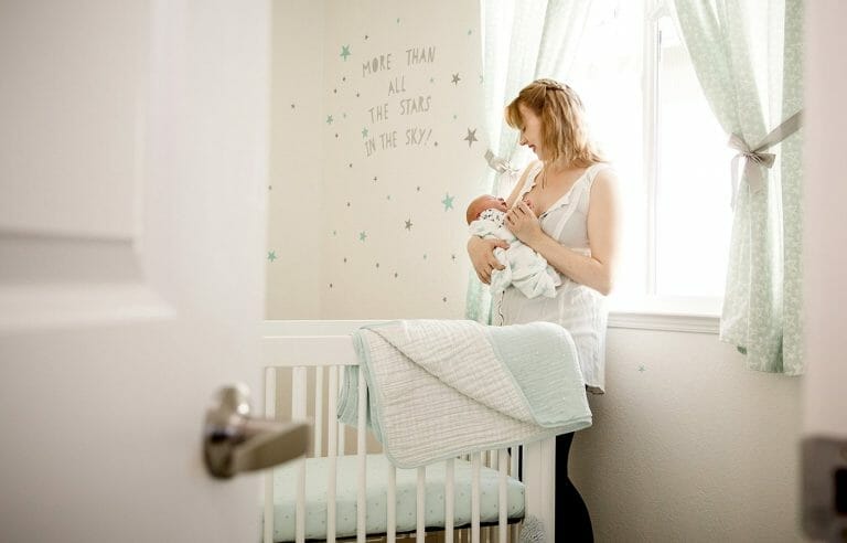 Mint and grey nursery fashion