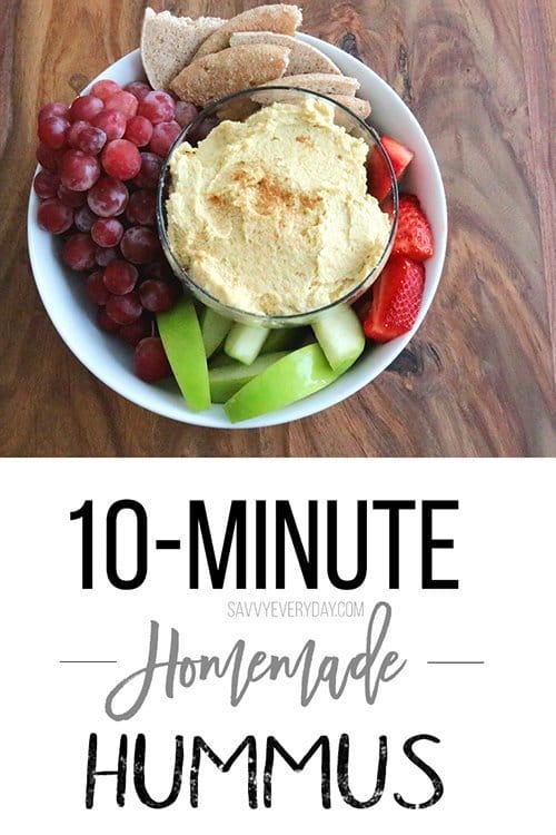 10-Minute Homemade Hummus