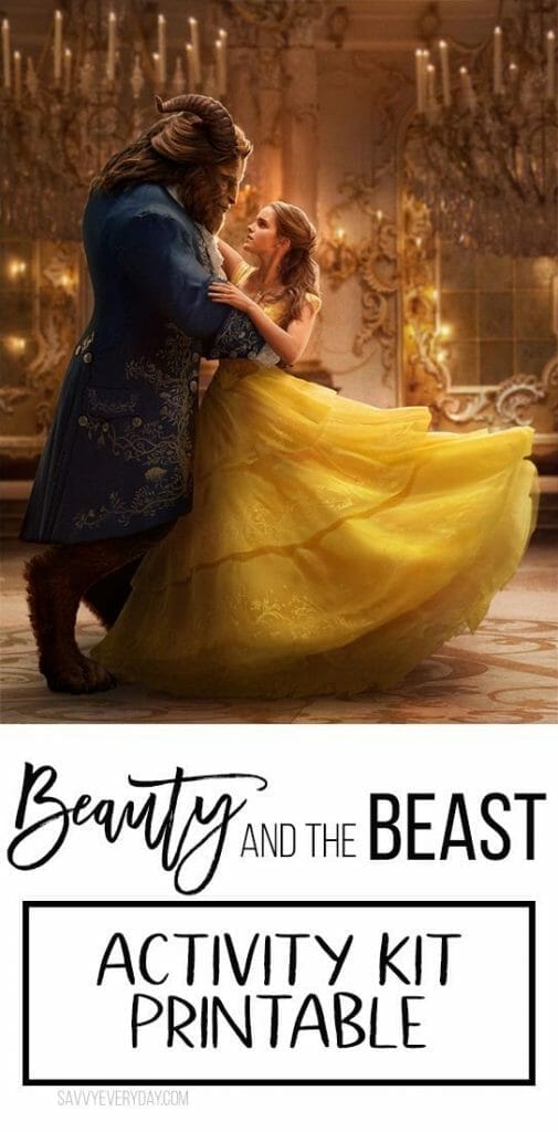 Beauty and the Beast Activity Kid Printable