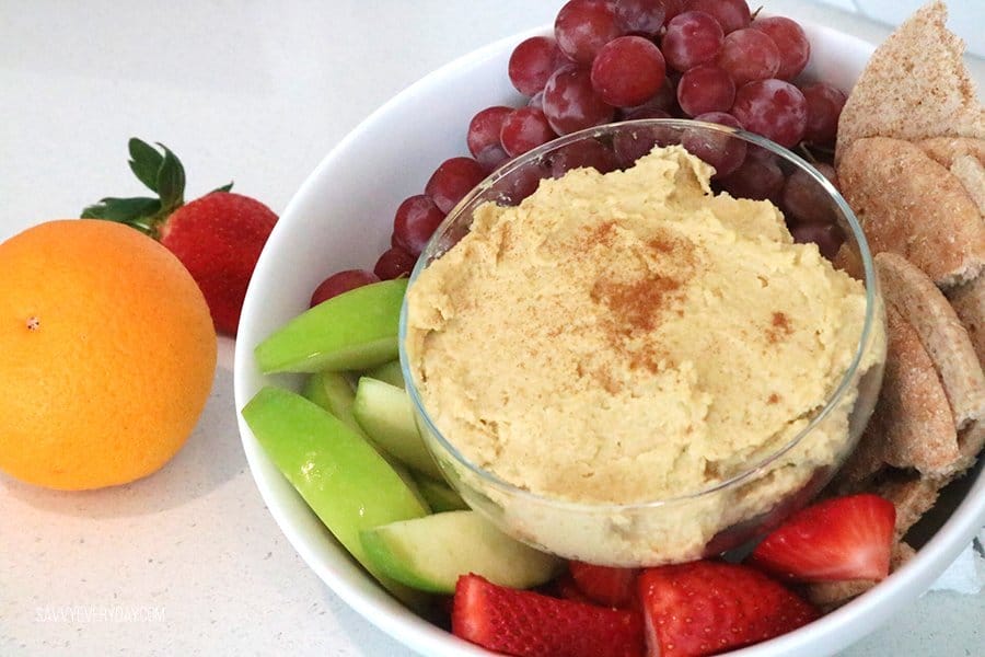 fruit and hummus