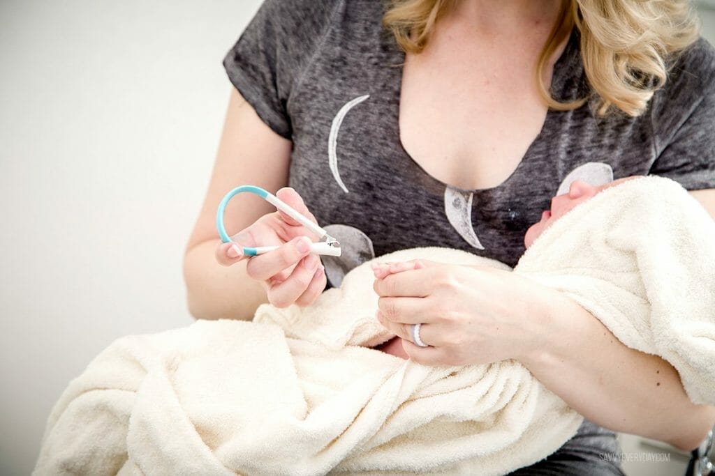 cutting baby's nails