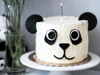 Panda head Bday cake
