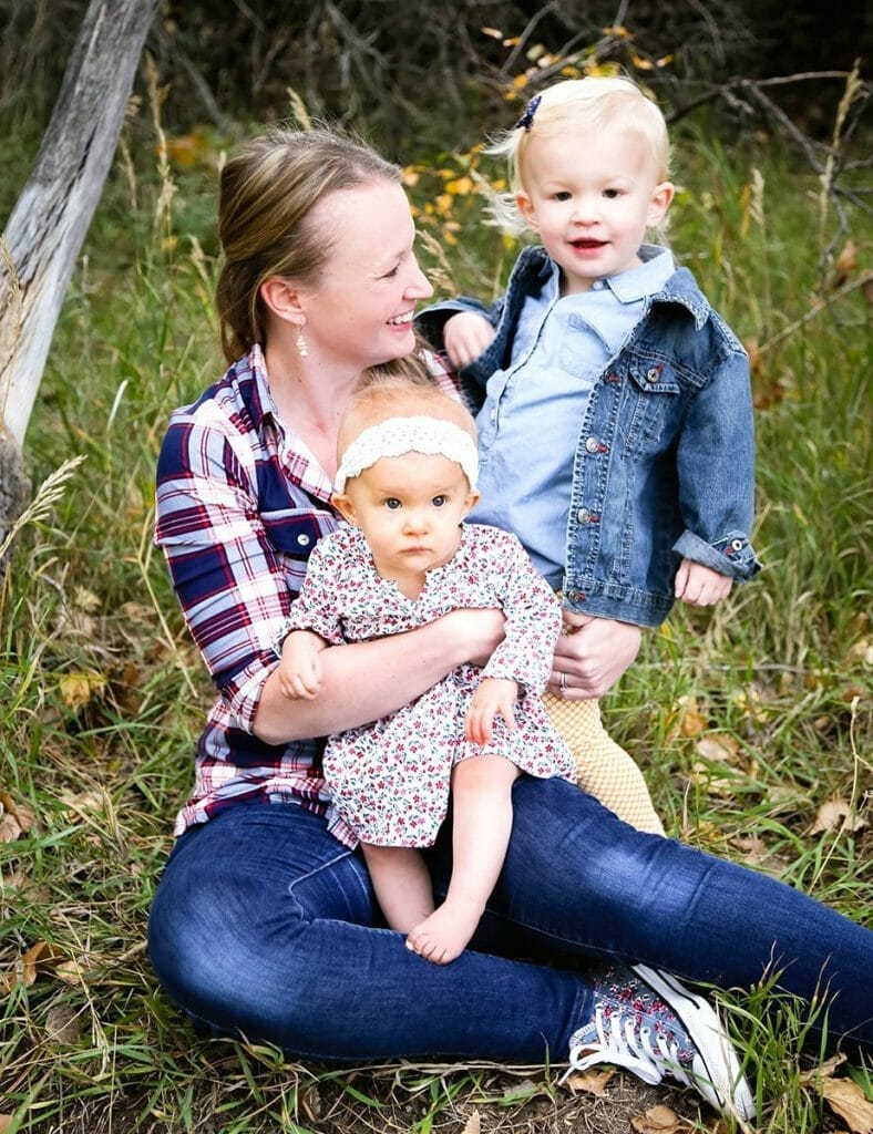 Andrea and her daughters