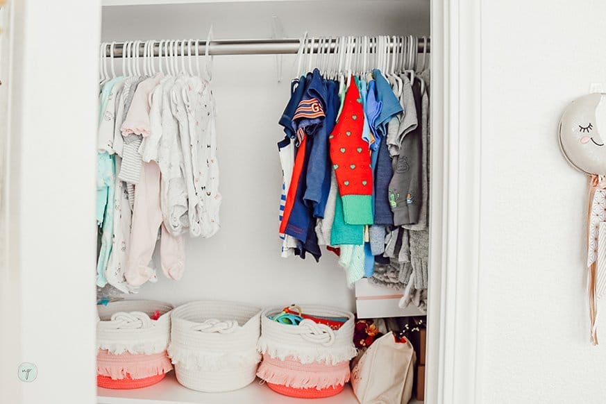 Baby hanging outlet wardrobe