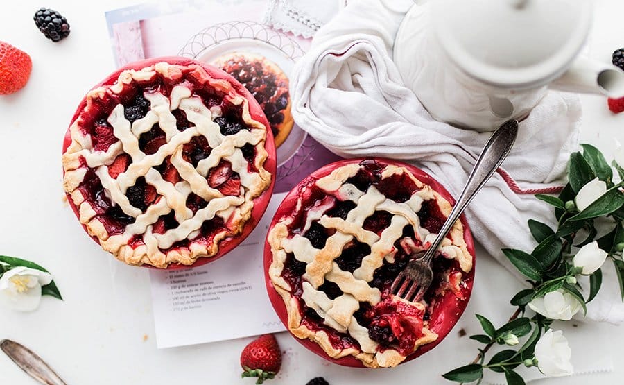 Mixed berry pie