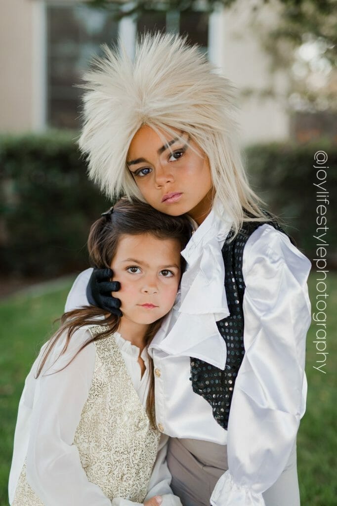 girls dressed as Labyrinth characters - Labyrinth Halloween costumes
