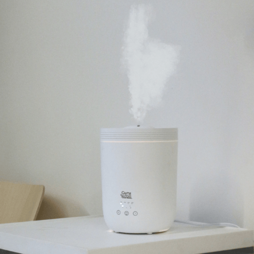 Guru Nanda Halo XL Humidifier & Essential Oil Diffuser on a table