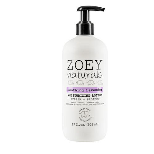 Zoey Naturals lavender lotion bottle