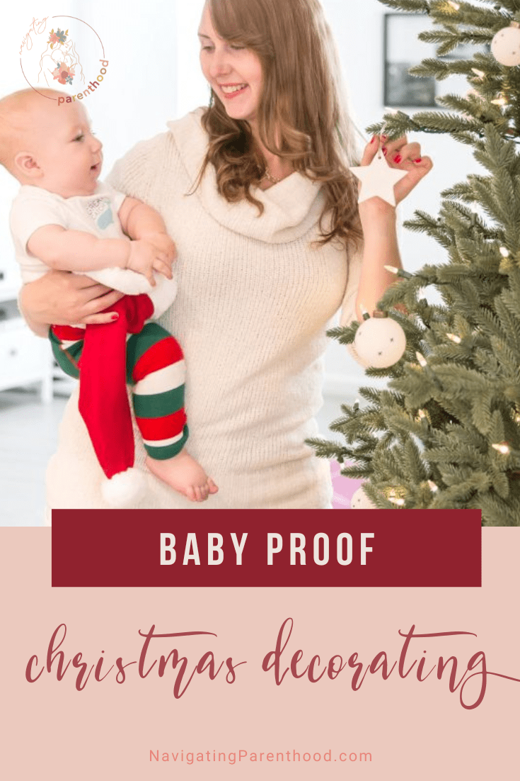 how to baby proof christmas decor