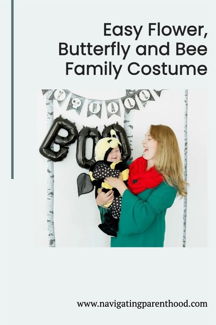 flower, butterfly, and bee halloween costume for families