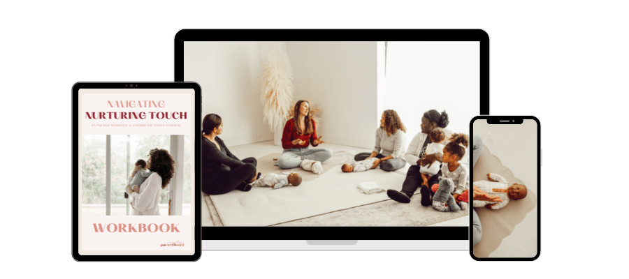 infant massage mockup
