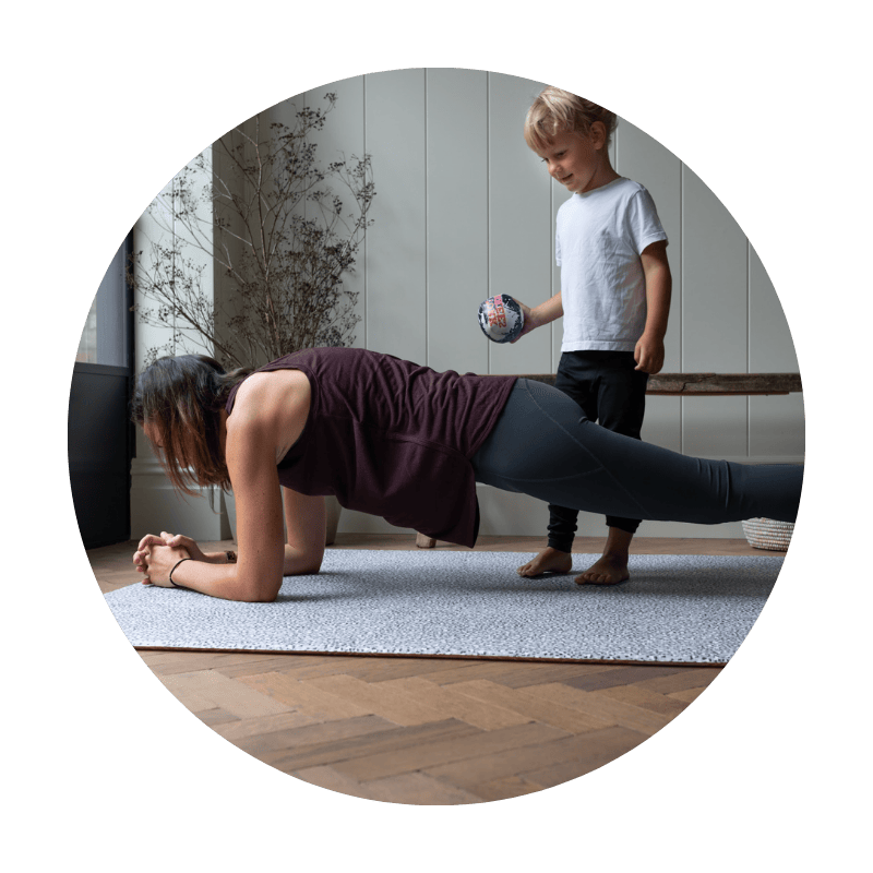 totter and tumble yoga mat for expecting parents