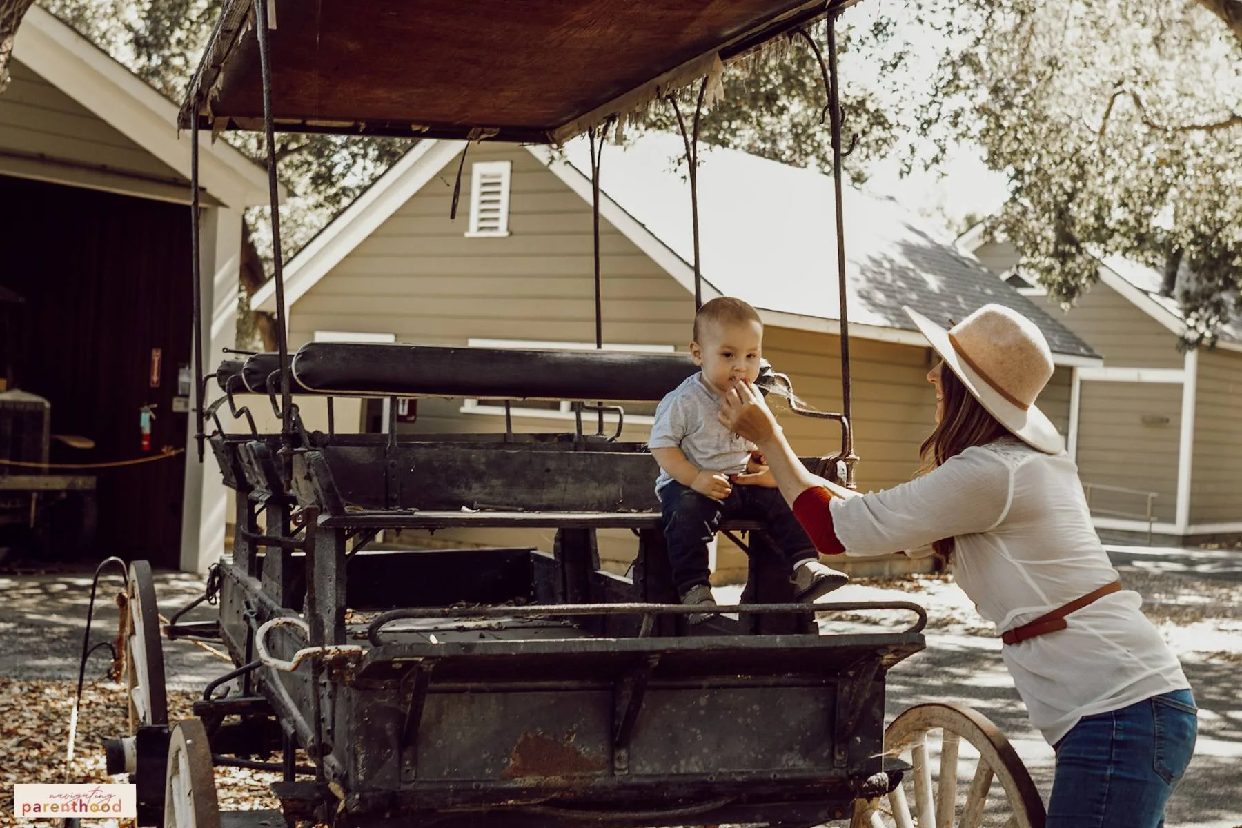 Wild West birthday stage coach