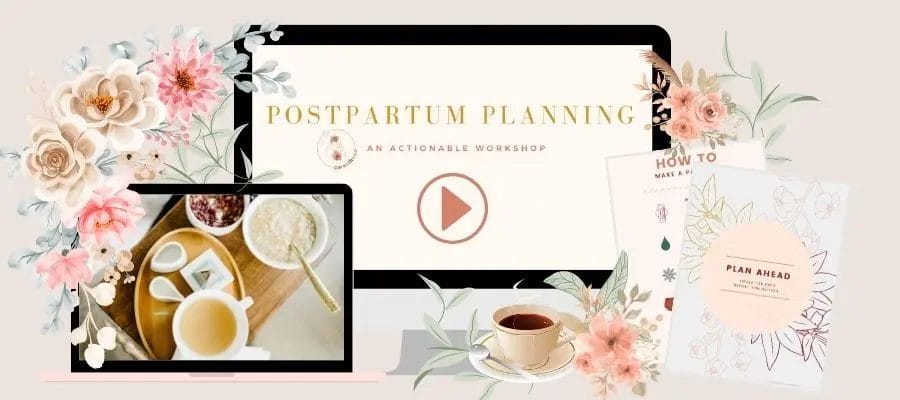 Postpartum Planning Workshop mockup