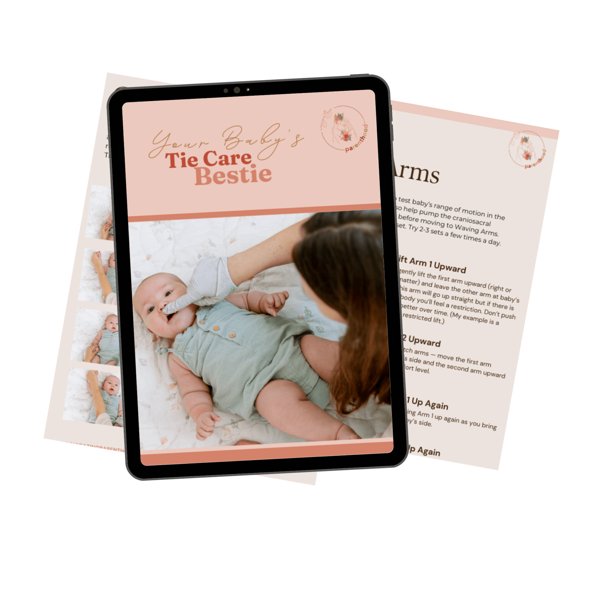 Your Baby's Tie Care Bestie PDF mockup