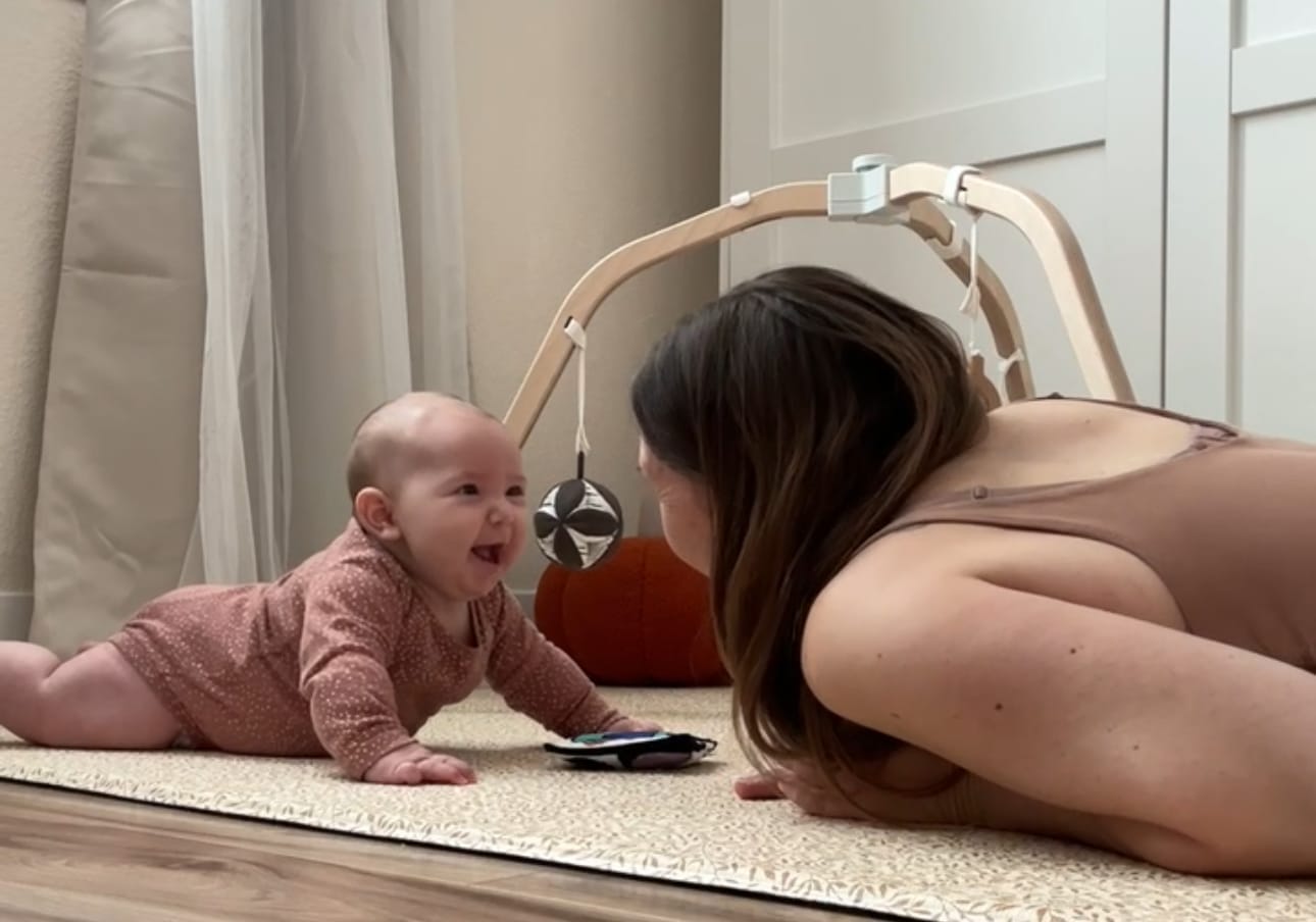 floor baby tummy time